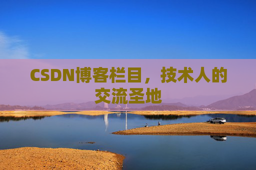 CSDN博客栏目，技术人的交流圣地